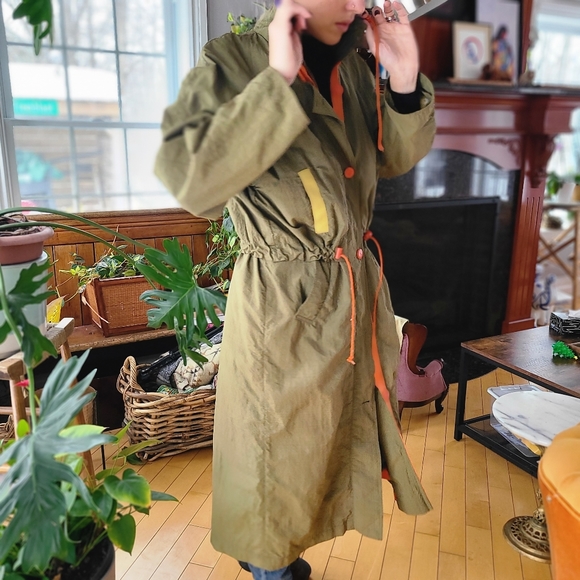 Vintage spring windbreaker coat - Picture 6 of 11